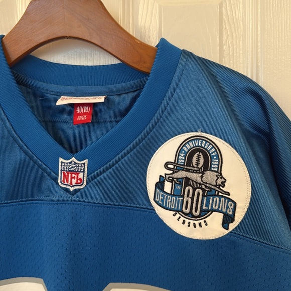 Barry Sanders, limited edition Mitchell and Ness 60th anniversary Lions jersey - Picture 2 of 12